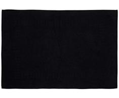 Lasa Home Tapis de Bain, 100% Coton, Noir, 50x70x1 cm