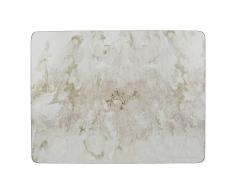 Creative Tops Wine Premium Lot de 6 sets de table avec dos en liÃ¨ge, gris/blanc, Medium Placemats