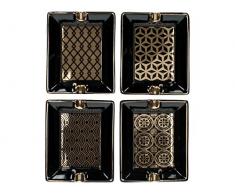 J. Kersten BV Lot de 4 cendrier en cÃ©ramique Mix