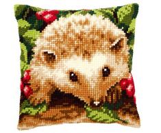 Kit coussin au point de croix Hérisson avec baies