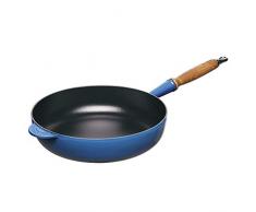 Le Creuset, Sauteuse en Fonte ÃmaillÃ©e, Ronde, Ã 28 cm, Compatible avec Toutes Sources de Chaleur (Induction Incluse), 2.952 kg, Bleu Marseille