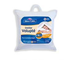 Bleu CÃ¢lin Oreiller VoluptÃ©, Coton, Blanc, 60x60 cm