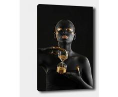 Bonamaison Peinture sur toile, multicolore, 50 x 70 cm - ConÃ§u et fabriquÃ© en Turquie