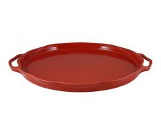 Appolia 113044020 Délices Plat Rond Céramique Cerise 44 x 39 x 2,9 cm