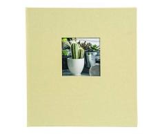 Goldbuch Bella Vista Album Photo avec dÃ©coupe Photo, Lin, Vert Tilleul, 30x31 cm