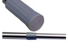 Keraiz Neuf télescopique de Rideau de Douche Rail, Acier Inoxydable, Argent, 44.57 x 2.56 x 1.18 cm