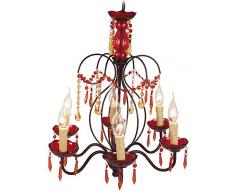 Naeve Leuchten 813521 Lustre Drop Rouge 60 x 70 cm