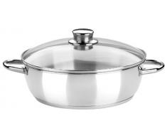 Monix Optima - Faitout Bas Optima 26 cm avec Couvercle en Verre