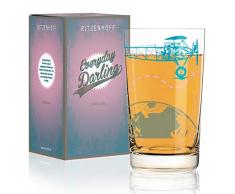 Pedrazzini Perilli Everyday Darling Verre à bocal en cristal avec décorations tendance 300 ml