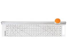 Fiskars Combiné Cutter rotatif Ø 45 mm et Règle, 6 x 24, Orange/Blanc, 1014651