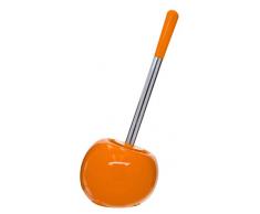 RIDDER 2113414 Brosse de Toilette, céramique, Orange, env. 15 x 14,5 x 36,8 cm