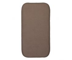 InterDesign iDry tapis de sechage, petit tapis Ã©gouttoir vaisselle en microfibres polyester, tapis Ã©vier Ã©pais pour un sÃ©chage rapide, moka/ivoire