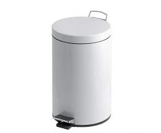 V-Part Poubelle Ã pÃ©dale Blanc 20Â litres