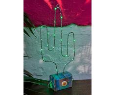 Talking Tables FST4-LIGHT-CACTUS-XL Lampe à Del en Forme de Chat Multicolore, 42,2 x 18,5 x 42,2 cm