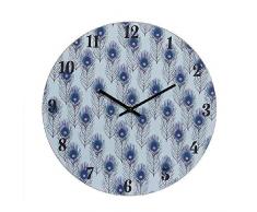 Dcasa Horloge de cheminée Murale pour décoration de Maison Unisexe Adulte, 5,5 x 33,8 x 33,8 cm