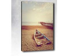 Bonamaison Peinture sur toile, multicolore, 30 x 40 cm - ConÃ§u et fabriquÃ© en Turquie