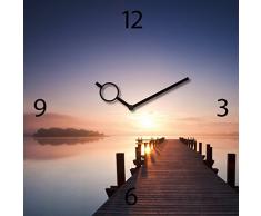 Pendule murale en verre