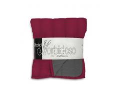 Datex Plaid Bordeaux/Gris foncÃ© 130Â x 155Â cm