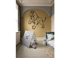 TATOUTEX Stickers Lion - Bordeau, L 100cm x H 109cm