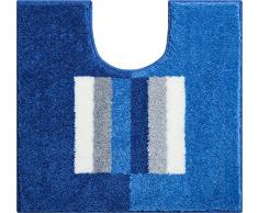 Linea Due CAPRICIO Tapis de Bain, Polyacrylique Supersoft, Bleu, 55x60 cm