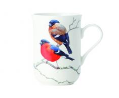 Maxwell & Williams PBW1050 Tasse, Porcelaine, Blanc/Rouge, 10,5 x 7,5 x 10,5 cm