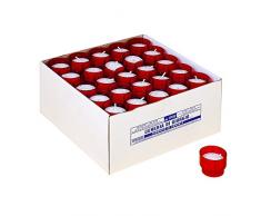 Cereria de Giorgio liturgico LUMINELLI votivi avec coupelle, Cire, Rouge, 3.9Â x 3.9Â x 1.6Â cm, 75Â UnitÃ©s