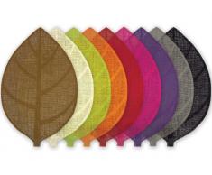 nuances du monde set de table 30x45cm fibre papier feuille gris