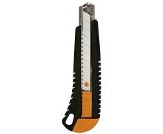 Fiskars Cutter 18 mm Ã rail mÃ©tallique, Orange/Noir, 1003749
