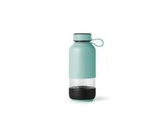 LÃ©kuÃ© 302018 Bouteille Ã Eau, Verre, Turquoise, 600 ml