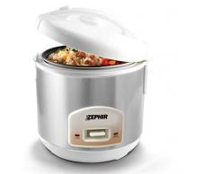 Zephir ZHC560 Cuiseur Ã Riz, en Acier, 26 x 20 x 31 cm, ArgentÃ©