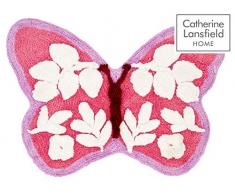 Catherine Lansfield Butterfly Tapis pour Enfant, Rose