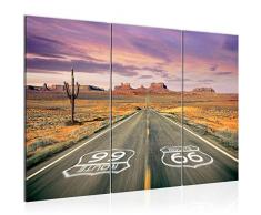 Tableau decoration murale Grand Canyon Route 66 120 x 80 cm - XXL Impression sur Toile Salon Appartment 3 Parties - prÃªt Ã accrocher - 611331a