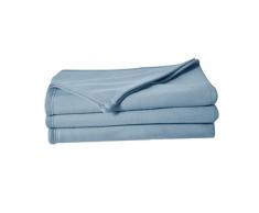 Poyet Motte POLFIRST Couverture Maille Polaire, 100% Polyester, Myosotis, 150 x 220 cm