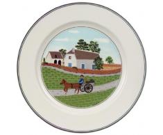 Villeroy & Boch Design Naif Assiette Ã dessert Fermier, 21 cm, Porcelaine Premium, Blanc/Multicolore