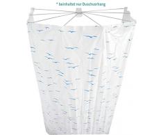 RIDDER Sylt Rideau de Douche, 100% PEVA, Bleu, ca. 210x170 cm