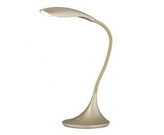 Wofi 8025.01.13.0000 A + lampe de table, plastique, 5.5 W, intégré, doré, 17 x 19,5 x 37,5 cm