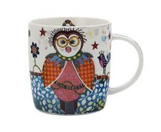 Maxwell Williams Mug coloré en porcelaine Motif vache avec inscription Betsy Multicolore, Porcelaine, Boobook (Owl)