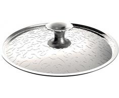 Alessi Mw200/16 Dressed Couvercle en Acier Inoxydable 18/10 Brillant avec DÃ©coration en Relief, Ã 16 Cm