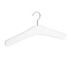 Wenko 17210102100 Cintre Berlin Blanc, Bois de hÃªtre, 42x18x1 cm