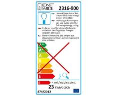 Konstsmide 2316-900 Guirlande de Sapin 20 Lampes GivrÃ©es ArgentÃ© 230 V