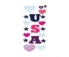 Plage 152516 Sticker Mural - American Lover, 1 Planche, 24 x 68 cm