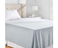 AmazonBasics Chambray Drap plane, 180 x 260 + 10 cm - Denim dÃ©lavÃ©