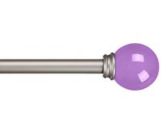 AmazonBasics Tringle Ã rideau dÃ©corative diamÃ¨tre 1,6 cm avec embouts ronds - 71 cm, Violet