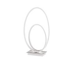 WOFI 8762.01.06.9000 Lampe de table, Résine acrylique, 16 W, Nia, Blanc