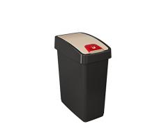 keeeper 1060482600000 Poubelle, Polypropylène, Graphite, 39,5 x 24 x 47,5 cm