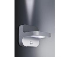 GEV Applique murale LED avec détecteur de mouvement, aluminium, gris, gris