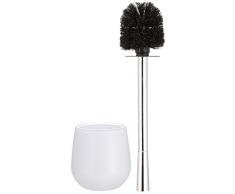 Wenko 21064100 Monaco Brosse WC en acrylique Blanc Dimensions 11,5 x 11,5 x 37 cm