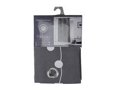 coton dintÃ©rieur rideau a oeillets 140x280 cm coton clochettes anthracite