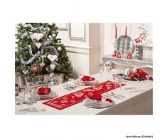 Kit chemin de table Festival de rouge