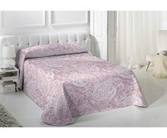 VIALMAN Couvre-lit boutis lÃ©ger, Rose 105 x 190 cm